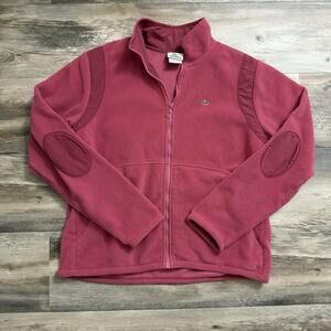 Lacoste Women’s Pink Fleece Jacket – Size 44 (Fits Like M/L)